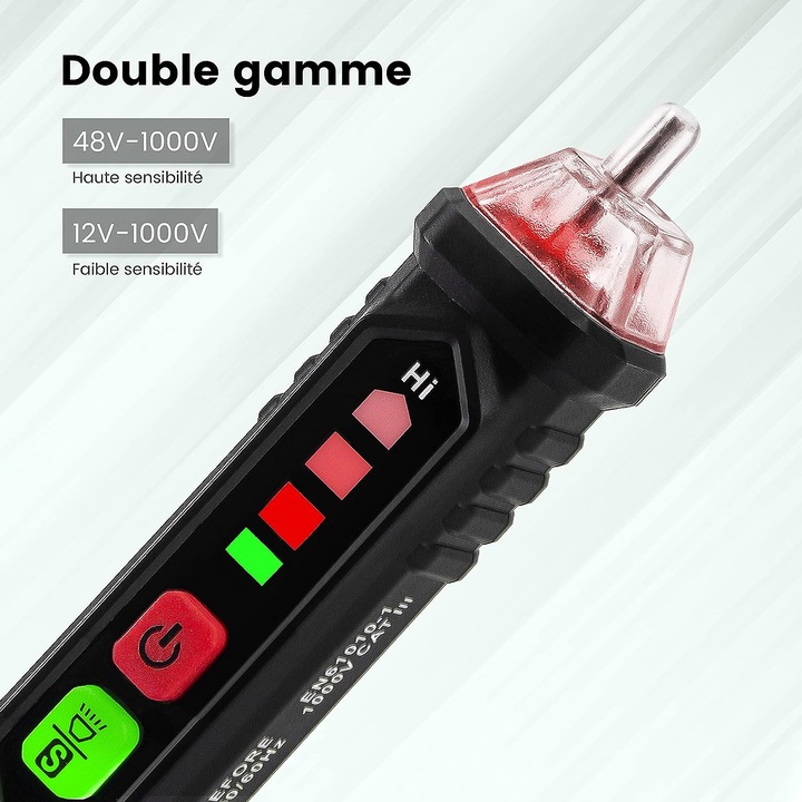 Detector de tensiune fara contact, Sunmostar