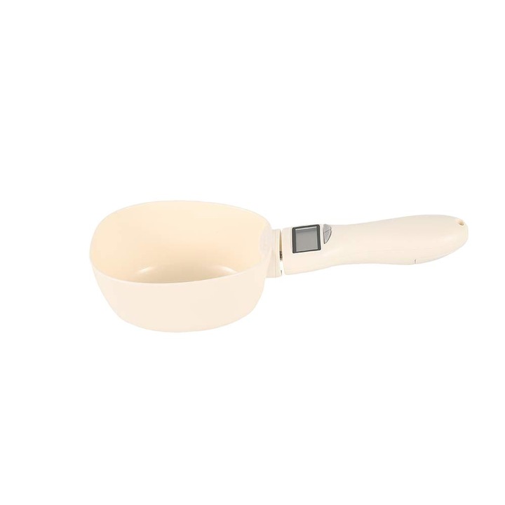 Lingura electronica de masurare a hranei, Sunmostar, 800 g/0.1 g, Alb