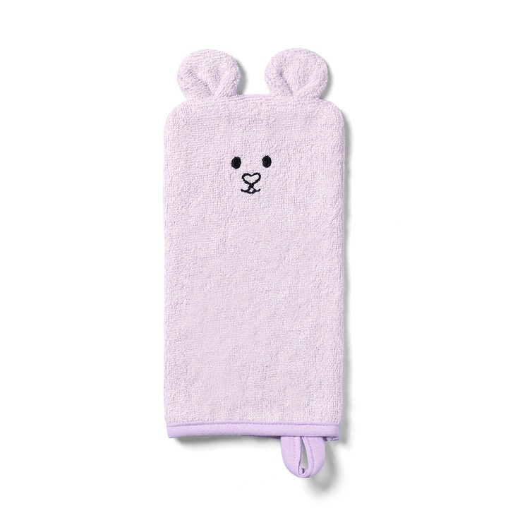 Детска бамбукова ръкавица за баня Babyono 787/01, Розов