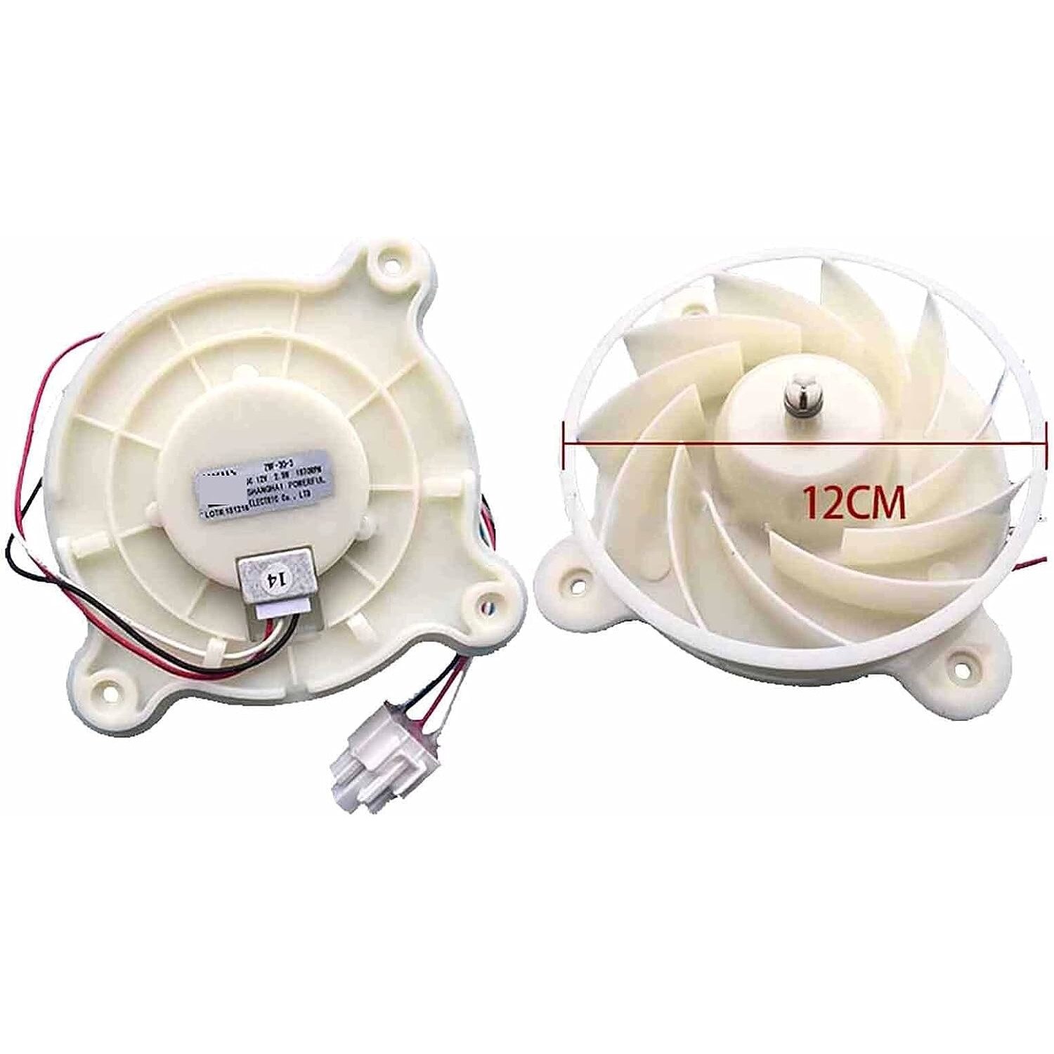 Moteur Ventilateur Pour Réfrigérateur - DC12V 2.5W - Remplacement évaporateur, Silencieux Et Facile à Installer