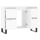 Dulap baie, Zakito Europe, Lemn/Fier, 80x33x60cm, Alb