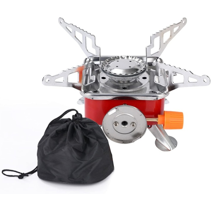 Arzator camping, Sunmostar, Coupe-vent, 2800 W, Rosu