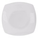 Set Farfurii 4 piese Intinse din Portelan, Patrate, Albe, 23.5x23.5 cm