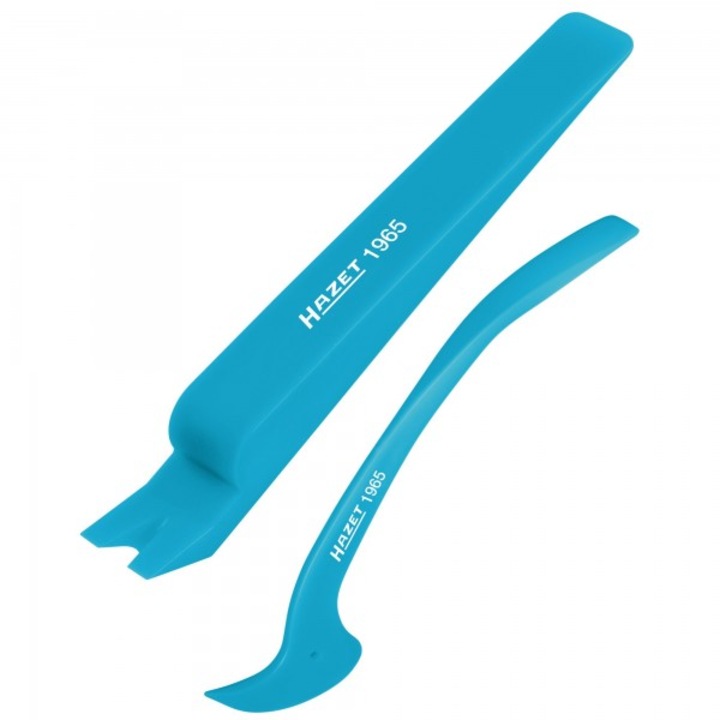 Set 2 leviere demontare elemente auto Hazet, levier 214 mm x 26.5 mm, carlig 180 mm