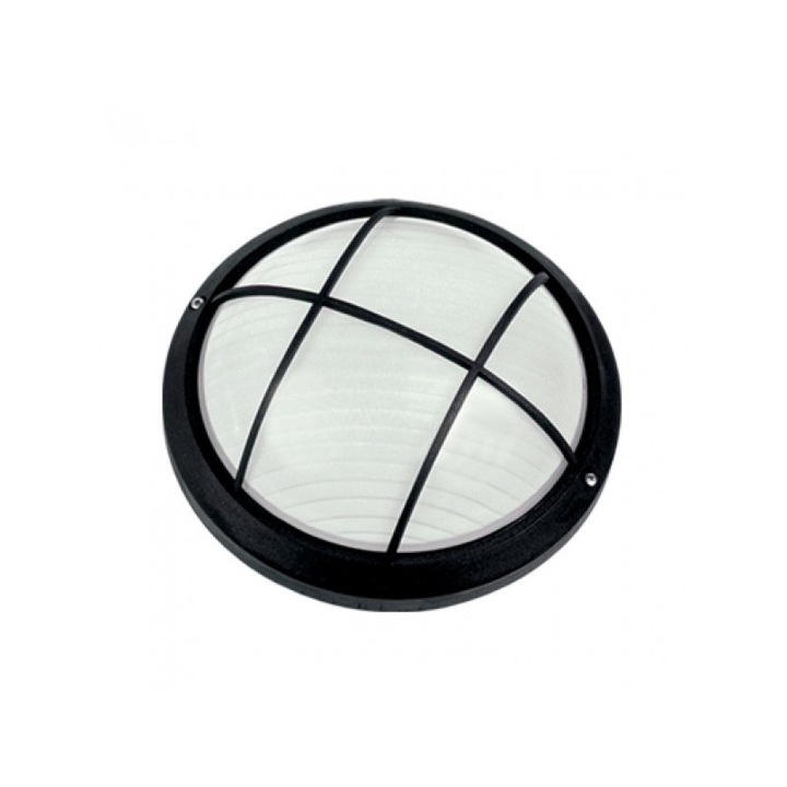 Plafoniera, Lido, Negru/Alb, 22.5 cm