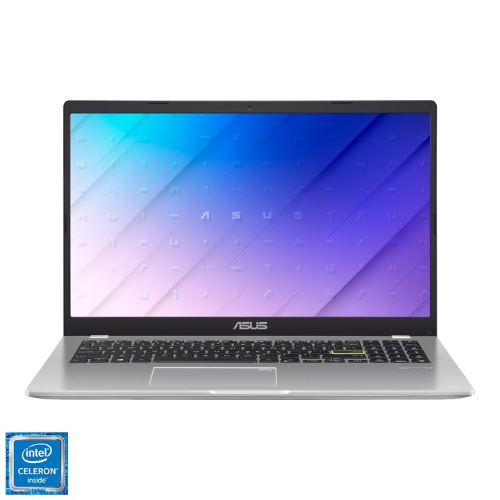 Asus VivoBook E510MA-EJ1326 15.6" FullHD лаптоп, Intel® Celeron® Dual Core N4020, 4GB, 256GB SSD, Intel® UHD Graphics 600, FreeDOS, унгарска клавиатура, бял