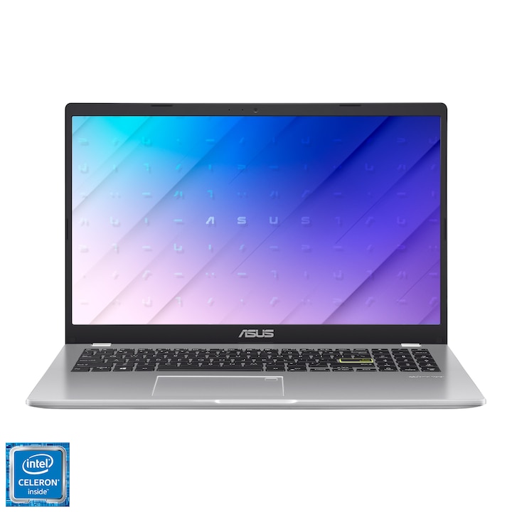Asus VivoBook E510MA-EJ1432 15.6" FullHD laptop, Intel Celeron N4020, 8GB, 256GB SSD, Intel Graphics, EFI Shell, Magyar billentyűzet, Ezüst
