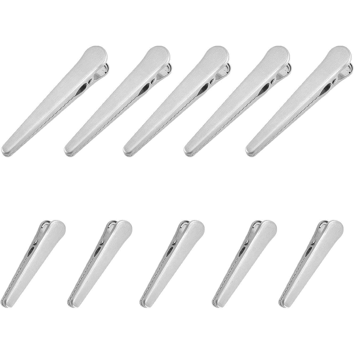 Clipsuri Checu Set 10 clipsuri, Sunmostar, Inox, 11.5 x 2 x 2 cm, Argintiu - eMAG.ro