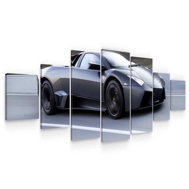 Картинa пано DualView Startonight Скоростна кола, 7 части, светлина в тъмнотo, 100 x 240 см