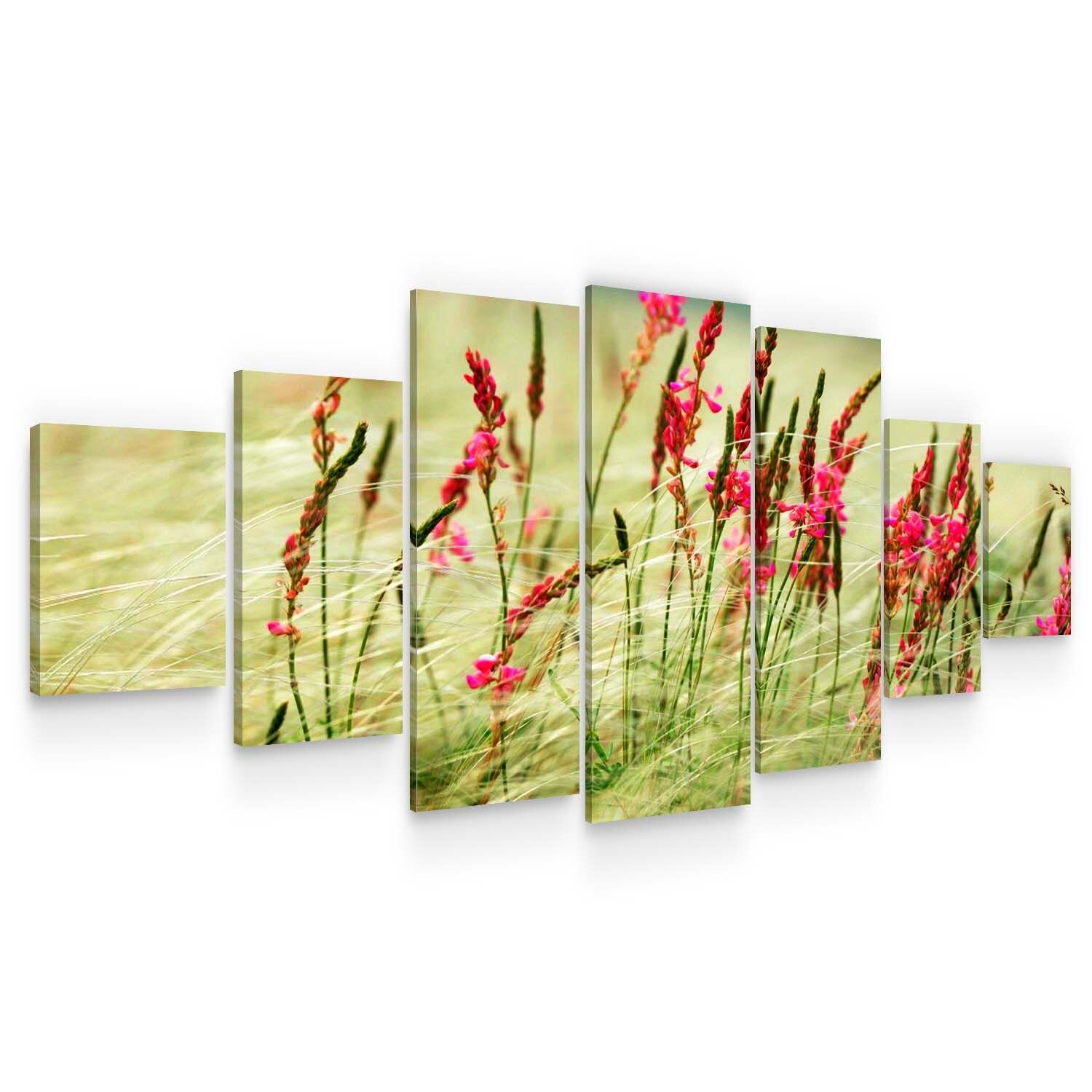 Set Tablou DualView Startonight Verdeata colorata, 7 piese, luminos in intuneric, 100 x 240 cm