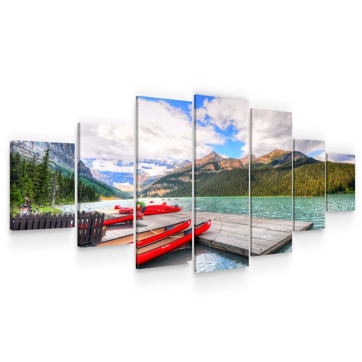 Картинa пано DualView Startonight Кану, 7 части, светлина в тъмнотo, 100 x 240 см