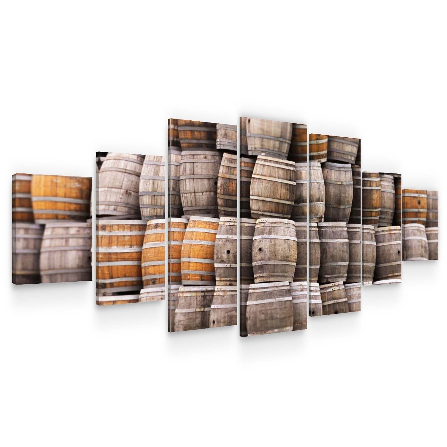 Set Tablou DualView Startonight Butoaie, 7 piese, luminos in intuneric, 100 x 240 cm