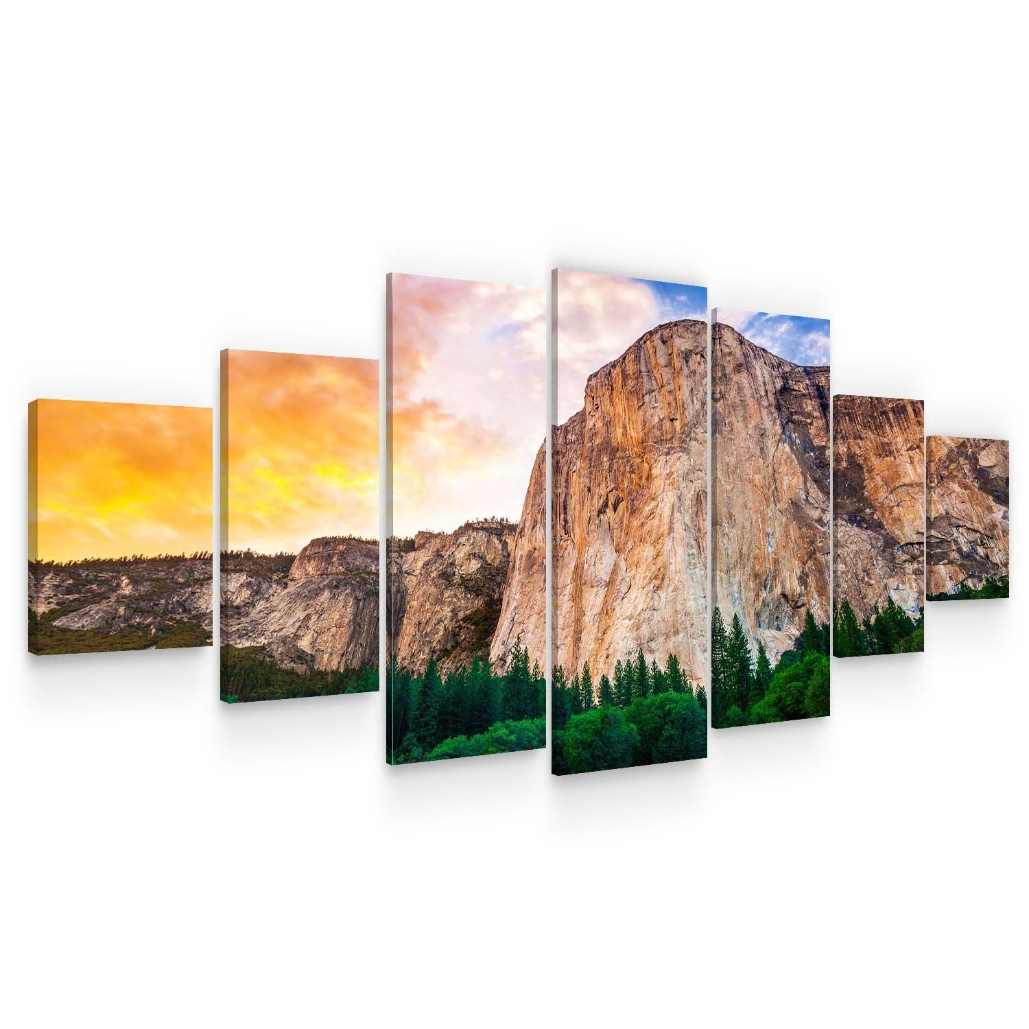 Set Tablou DualView Startonight Stanca, 7 piese, luminos in intuneric, 100 x 240 cm