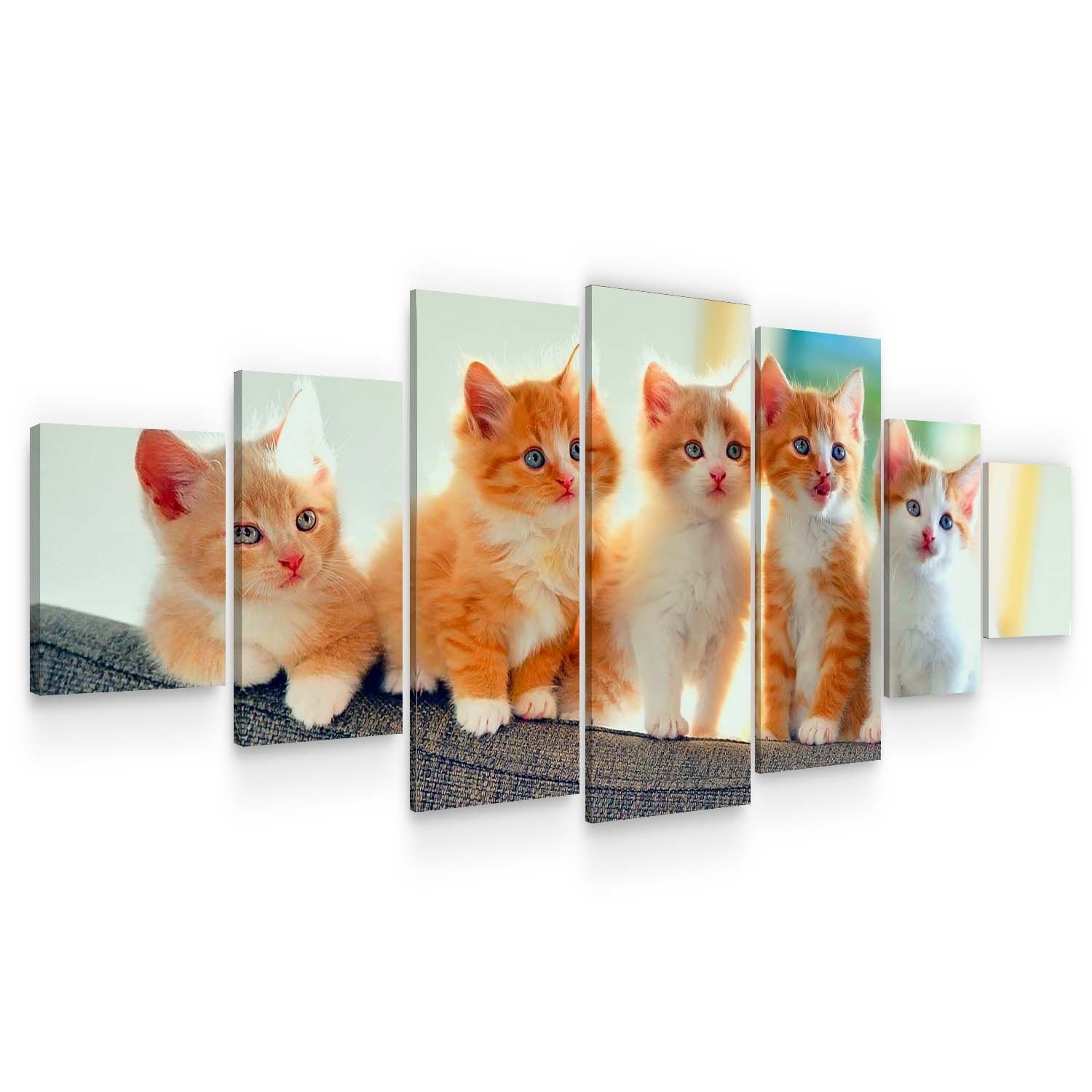 Set Tablou DualView Startonight Pisoiasi, 7 piese, luminos in intuneric, 100 x 240 cm