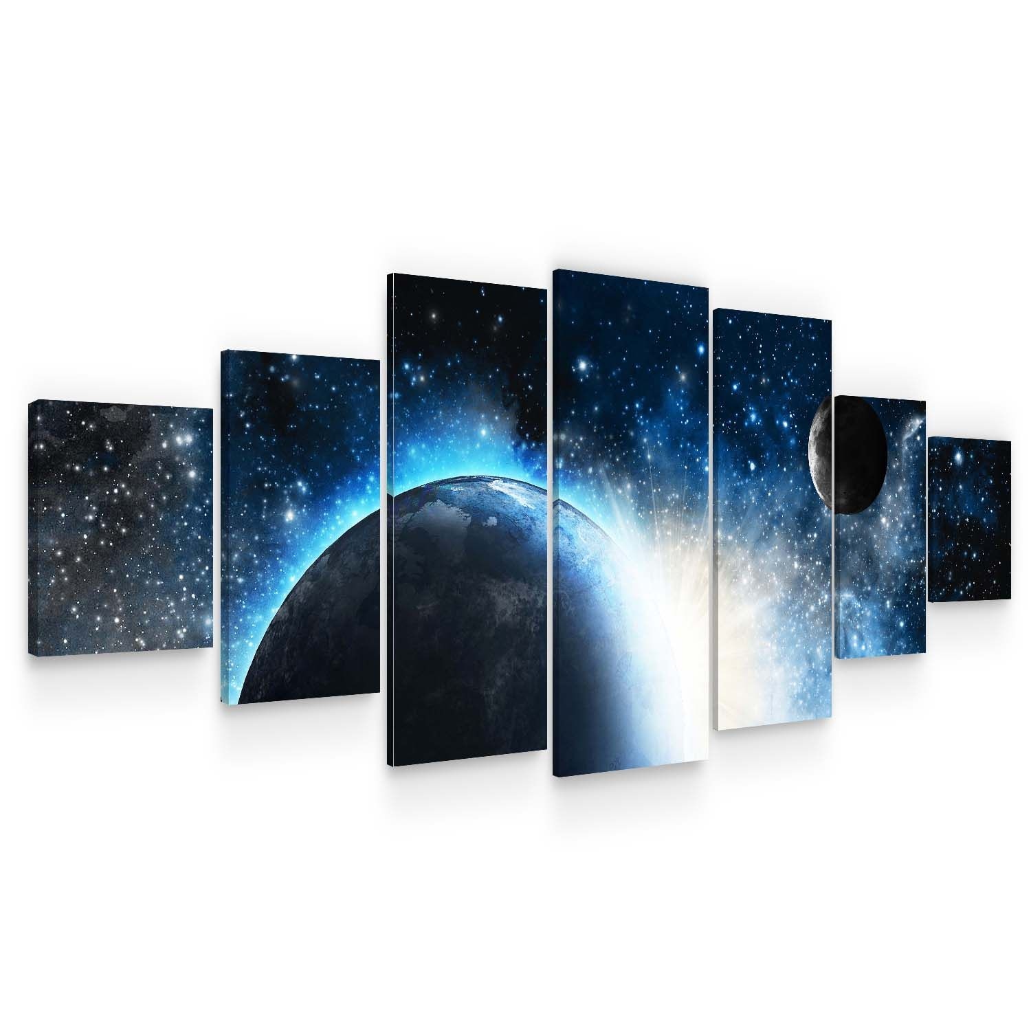 Set Tablou DualView Startonight Cosmos, 7 piese, luminos in intuneric, 100 x 240 cm