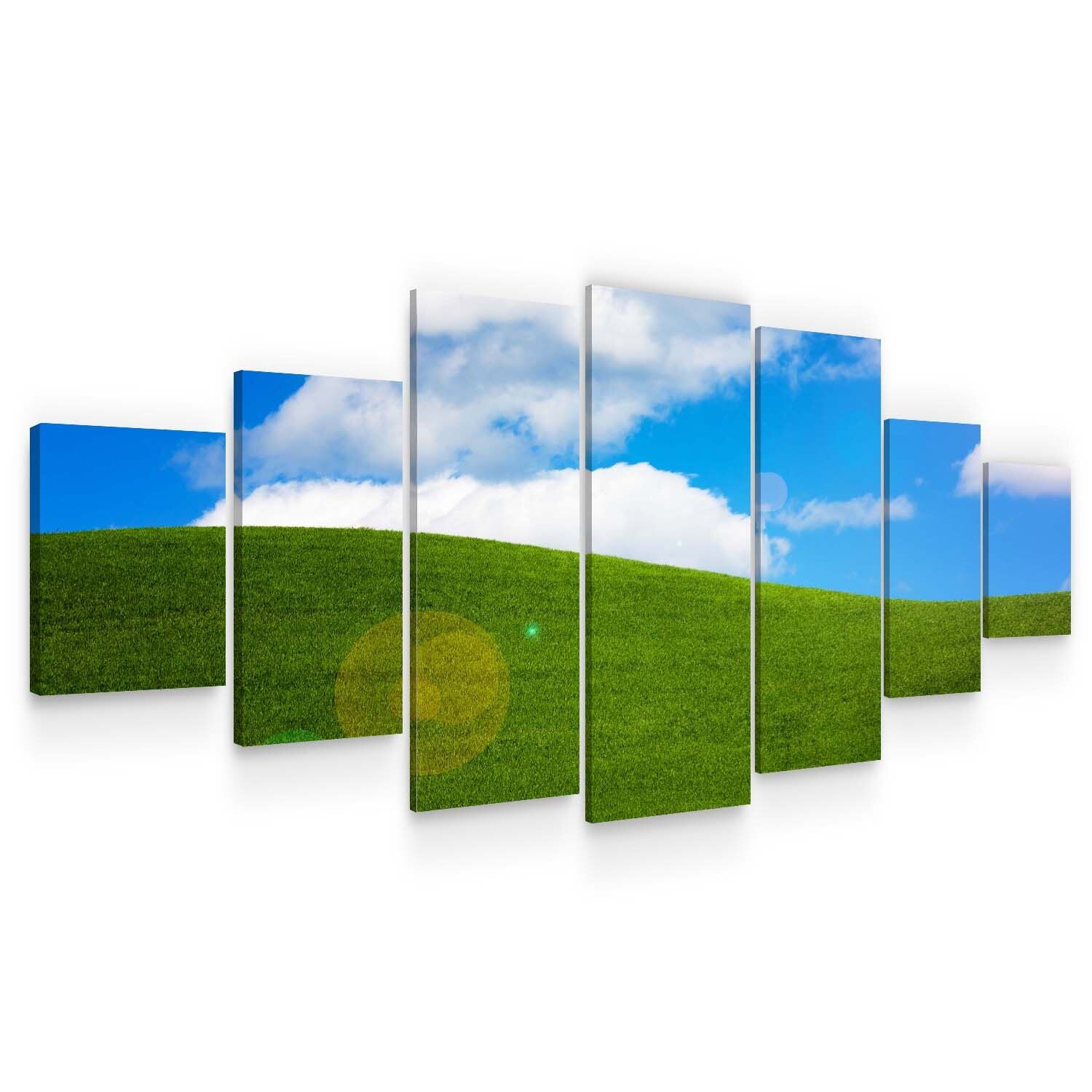 Set Tablou DualView Startonight Camp verde, 7 piese, luminos in intuneric, 100 x 240 cm