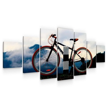 Set Tablou DualView Startonight Bicicleta, 7 piese, luminos in intuneric, 100 x 240 cm Set Tablou DualView Startonight Bicicleta, 7 piese, luminos in intuneric, 100 x 240 cm