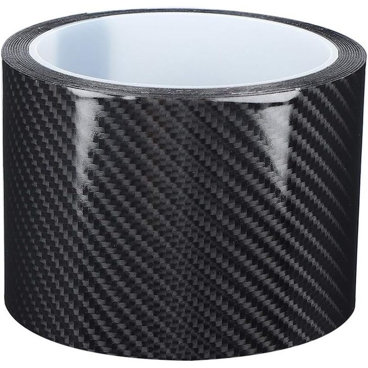 Folie protectie auto FUIENKO, carbon, negru, 7cmx3m