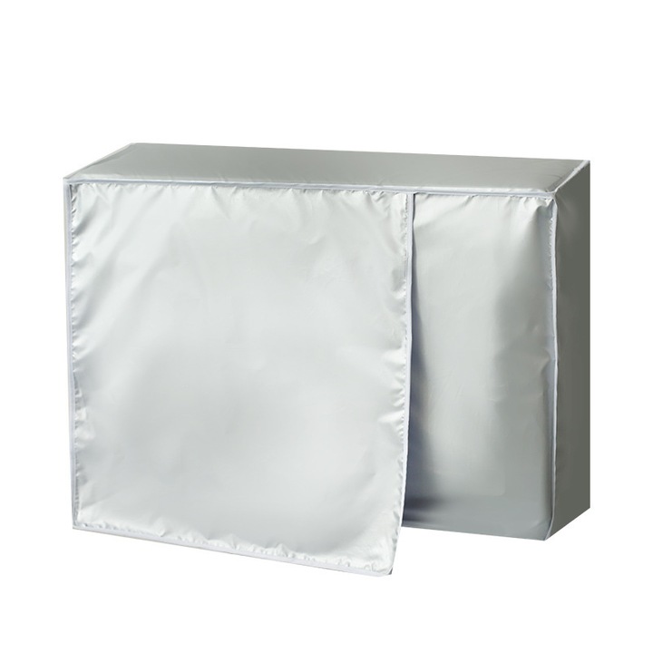 Husa protectie aparat de aer conditionat, Sunmostar, 80x30x57 cm, Argintiu
