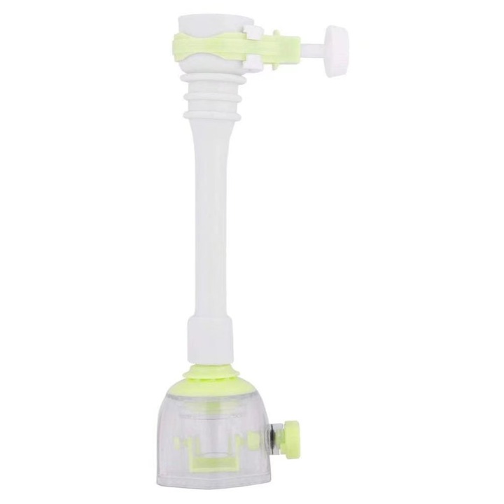 Extensie robinet de bucatarie, 18 cm, Verde/Incolor