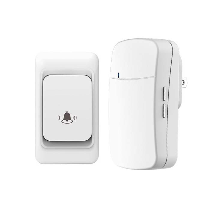 Sonerie wireless, ultra-longa distanta, alba