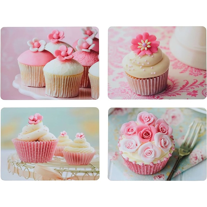 Set 4 servete de loc, KitchenCraft, Pluta, 29x21.5x0.5 cm, Multicolor