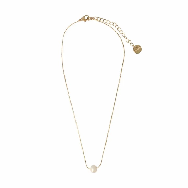 Colier cu o singura perla, Otazu, Auriu\Alb