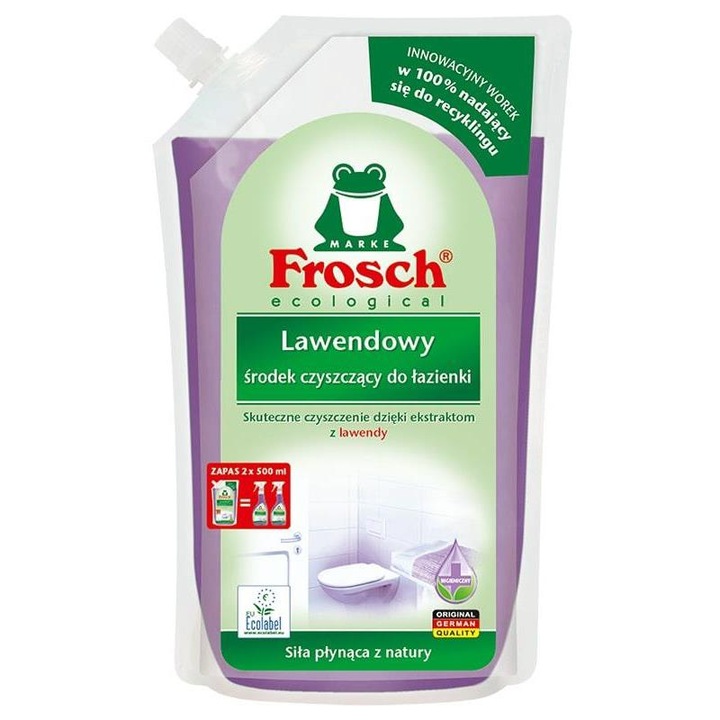 Разтвор за почистване на баня Frosch Lavender 1L