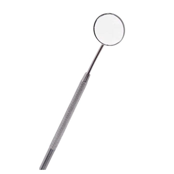 Дентално огледало, неръждаема стомана, сребро