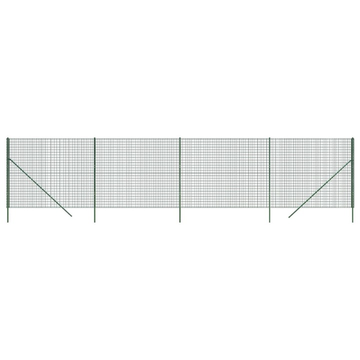 Gard plasa de sarma vidaXL, verde, 1,8x10 m, otel galvanizat 21.15 kg 154053