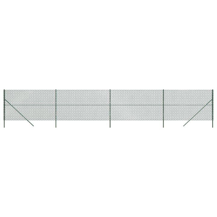 Gard de plasa de sarma vidaXL, verde, 1,4x10 m 18.85 kg 153907