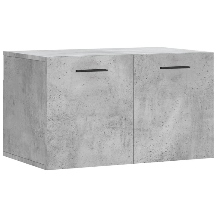 Dulap de perete vidaXL, gri beton, 60x36,5x35 cm, lemn prelucrat, 10.3 Kg
