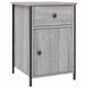VidaXL 2 db szürke sonoma színű szerelt fa éjjeliszekrény 40x42x60 cm 825910
