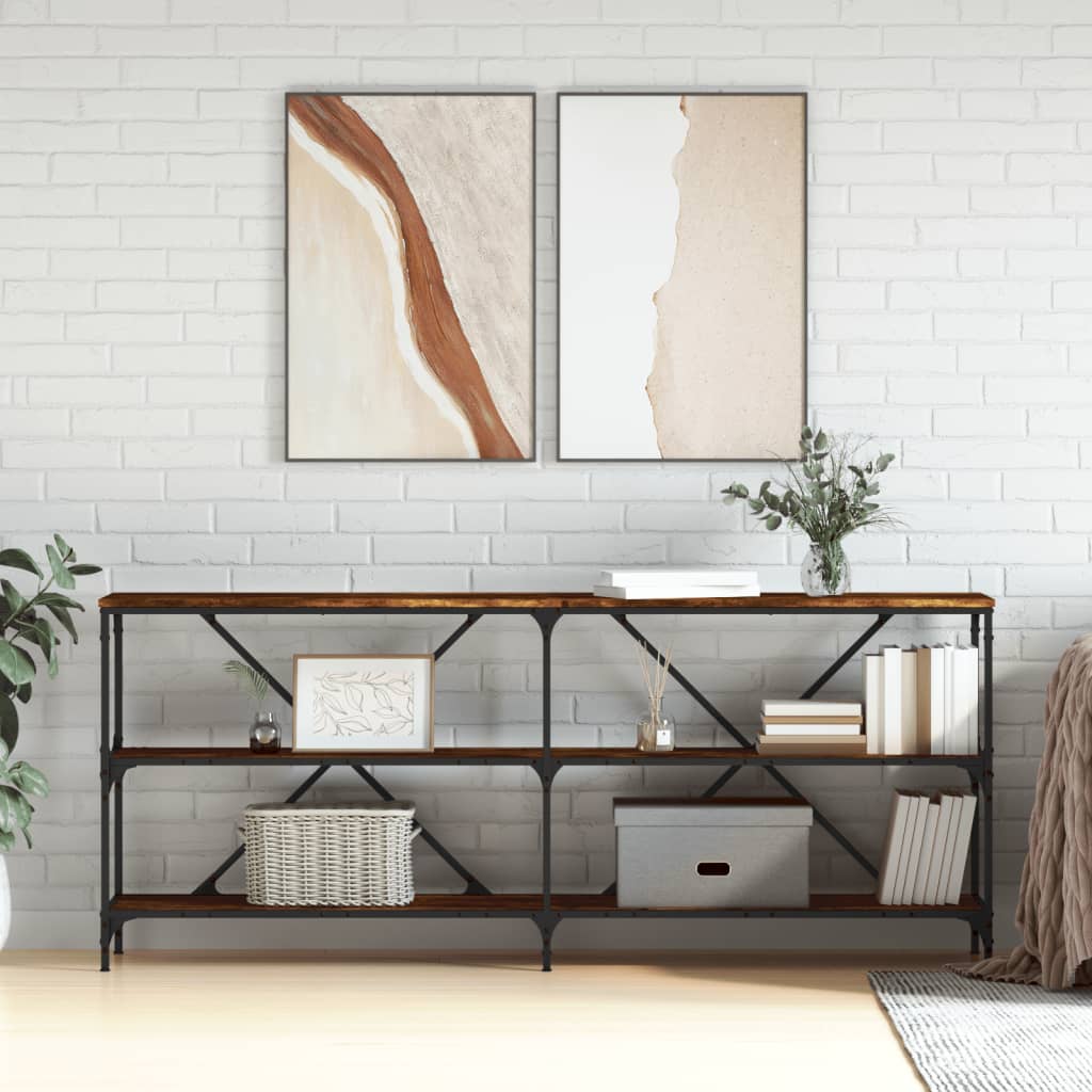 Masa, Zakito Europe, Lemn/Fier, 180 x 30 x 75 cm, Maro - eMAG.ro