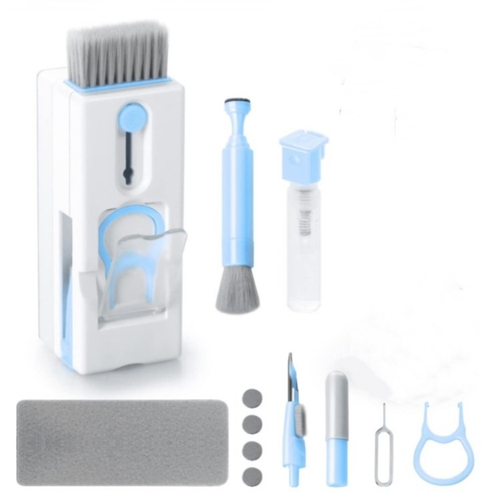 Kit Multifunctional de Curatare Produse Electronice 11 in 1 by BOMSTOM pentru laptop, tastatura, telefon, casti