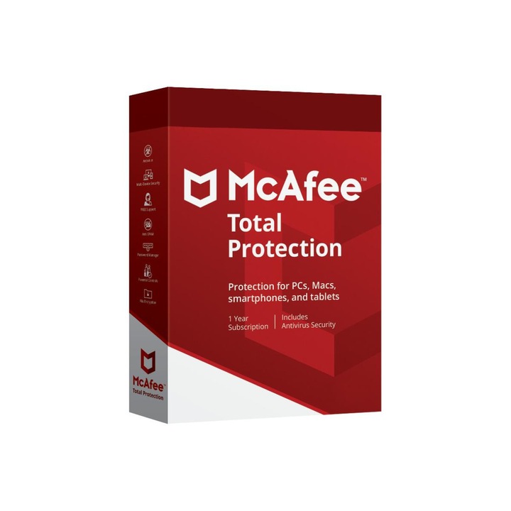 McAfee Total Protection 1 PC 1 An - Licenta electronica, Protectie avansata