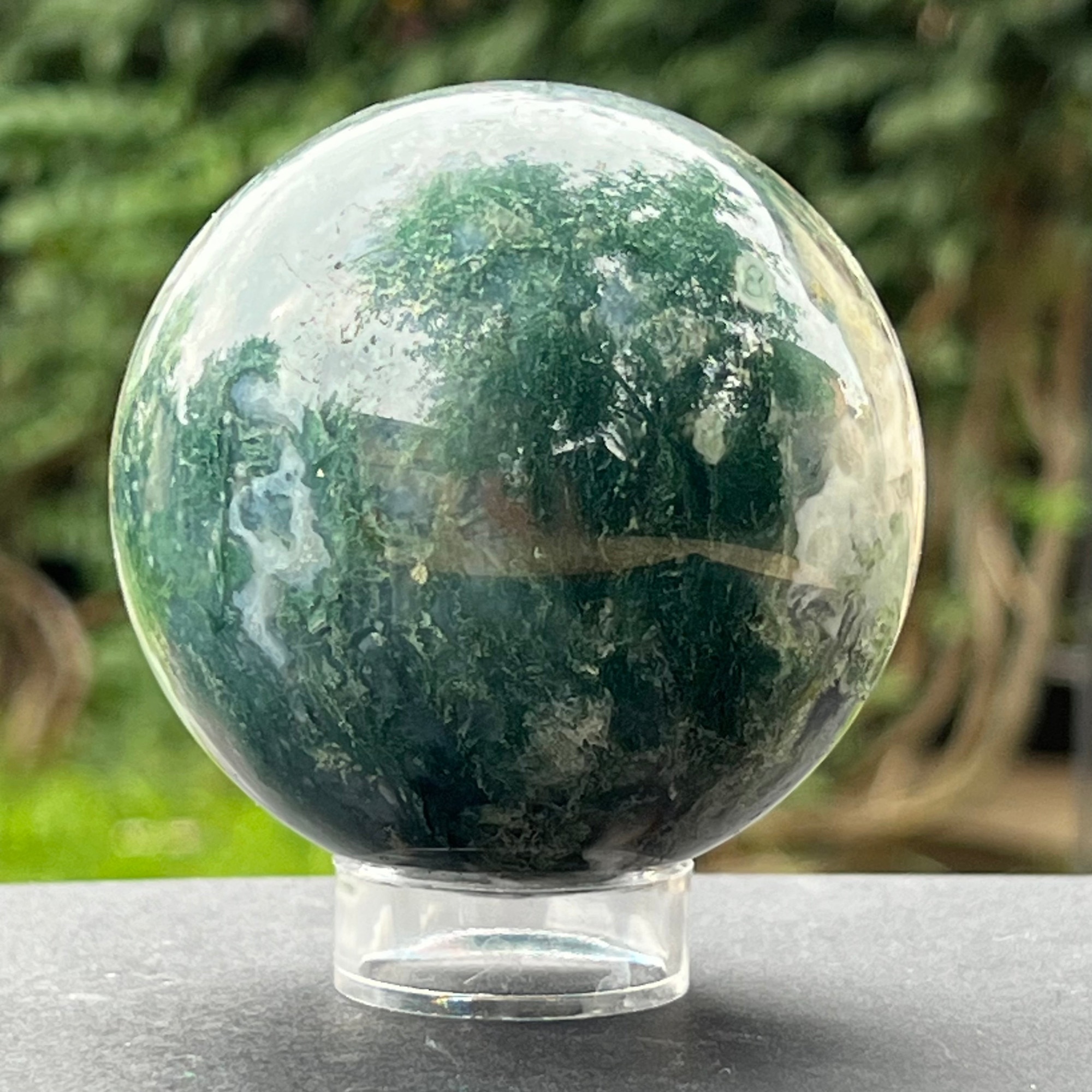 Decorazione sfera in acciaio inox d 25 cm