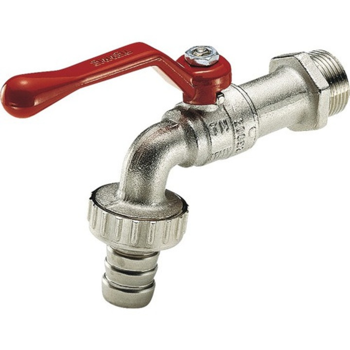 Robinet Eolo Portfurtun cu Maneta Aluminiu Rosie 1”