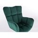 Scaun de birou, Votana, HR650K, Catifea, Verde