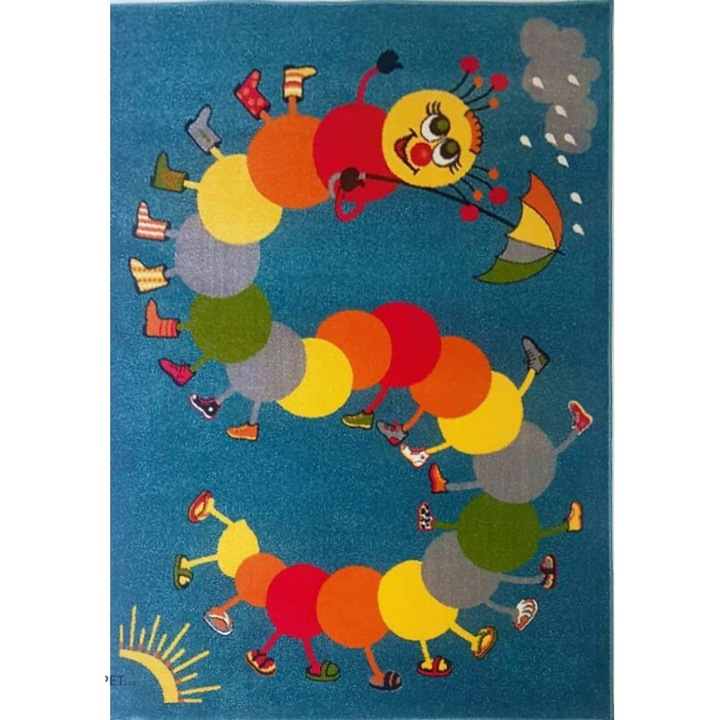 Gyermekszőnyeg, Kolibri Omida 11057, kék, 200x300 cm, 2300 gr/m2