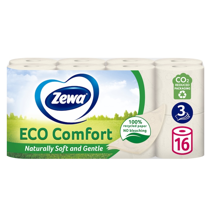 Zewa Eco Comfort 3 rétegű toalettpapír, 16 tekercs