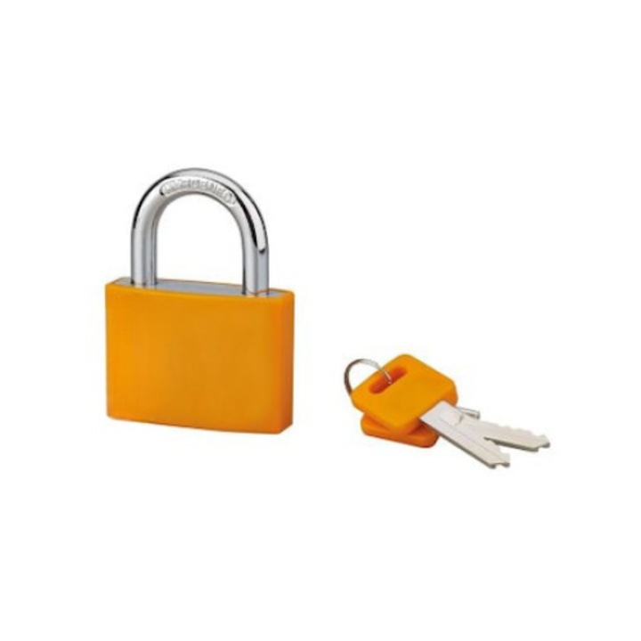 Lacat cu cheie, aluminiu, 50 mm