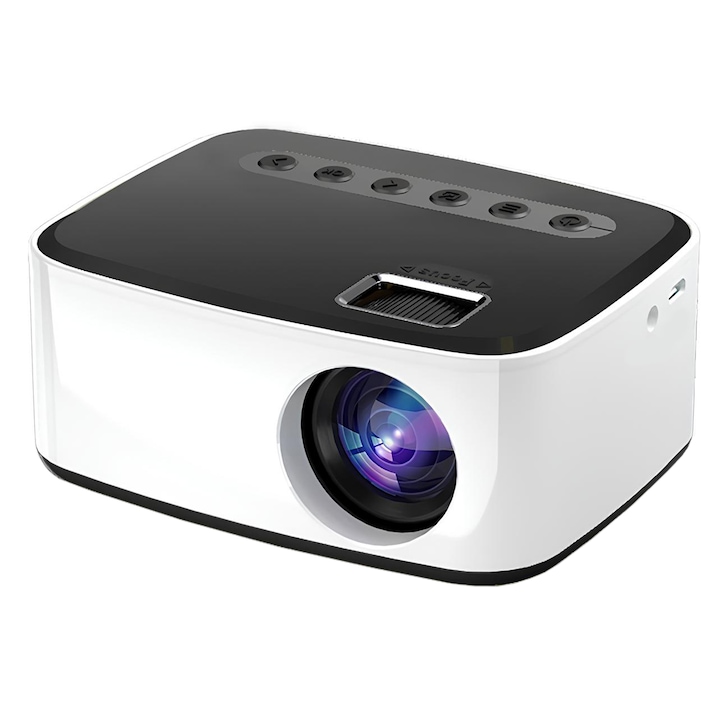 Видео проектор, Sundiguer, преносим, Full HD, USB, черно/бяло