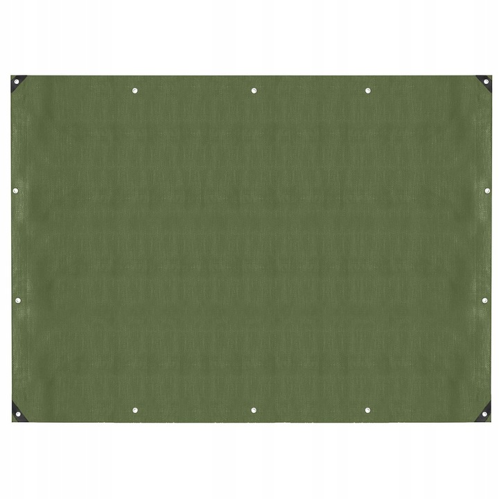 Laminált vízálló polietilén ponyva, 120g/m2, 6x8m, zöld