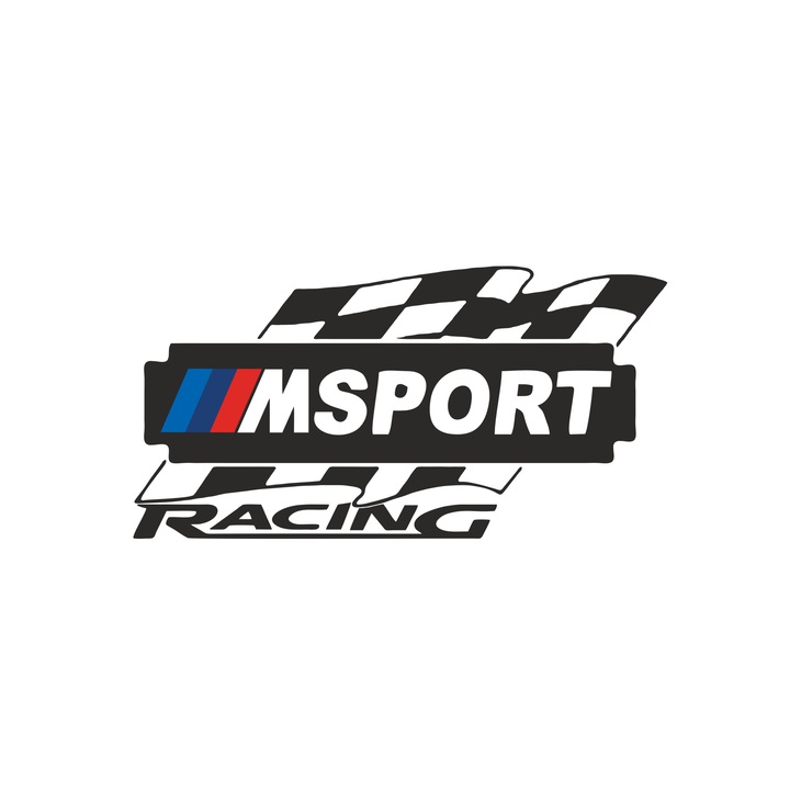 Стикер за кола ORACAL, BMW, M sport racing, черен, 20,4 х 40 см