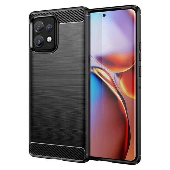 Husa pentru Motorola Moto Edge+ / Moto X40 Pro / Moto X40 tpu carbon negru