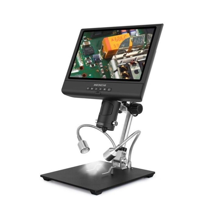 Microscop digital, Andonstar, 3X-200X, 13X-80X, LCD, 10"