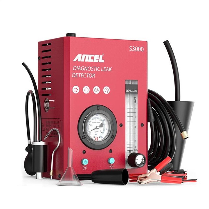 Автомобилен уред за дим ANCEL S3000, Откриване на течове, Напрежение 12V