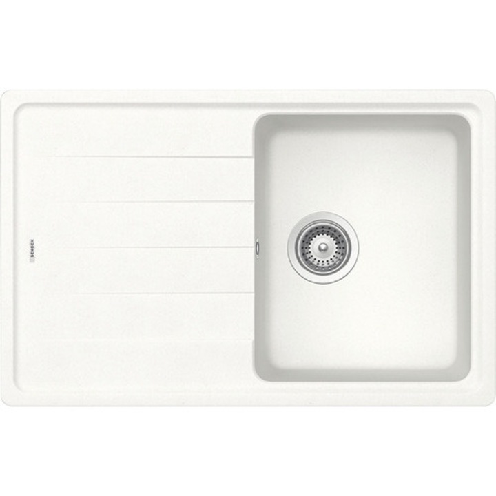 Chiuveta Bucatarie Cu O Cuva Schock Element D-100s 78x50 Cm, Cu Picurator, Reversibila, Cristalite Alpina