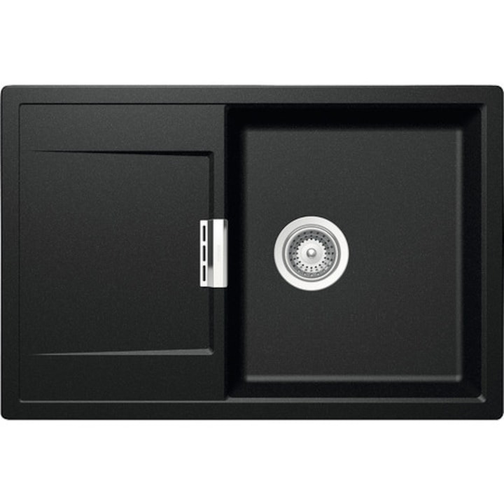 Chiuveta Bucatarie Cu O Cuva Schock Mono D-100 76,5x51 Cm, Cu Picurator, Reversibila, Cristadur Magma